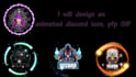 do an unique animated pfp discord, gif, mascot, twitch