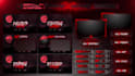 design horror twitch overlay and logo for your stream