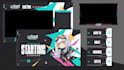 design animated vtuber twitch or youtube stream overlays