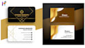 create luxury minimal and elegant business card