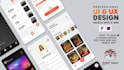 do modern web and app UI UX design with motion graphic