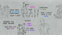 create a trendy hand drawn lyric video