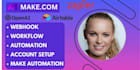 set up make com automation workflow zapier account setup monday crm click up n8n