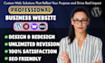 design portfolio website, blog, ecommerce website, wordpress business website
