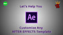 edit,customize any after effects template