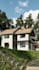 create a complete 3d house exterior visualization with land garden driveway