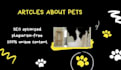 write professional articles about pets