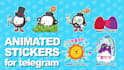 make a cute animated sticker for whatsapp and telegram