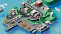 design cool custom lowpoly 3d isometric and map illustration