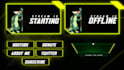 design animated twitch overlay, layouts, panels, screen for stream