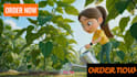create stunning cartoon character, 3d animation in pixar style
