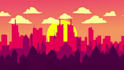 create a 2d looping parallax flat animation