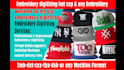 embroidery digitizing hat cap logo  image to emb dst in hours
