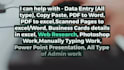 be your virtual assistant for data entry, copy paste, web research
