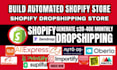 build automated shopify dropshipping store ecommerce website design expert