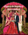 do caricatures for couples, families, weddings and  wedding invitation video