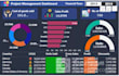 create clean project management dashboard to represent project progress