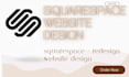 design, redesign and develop squarespace, landing page