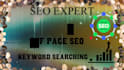 do best keyword searching  and on page SEO