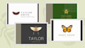 create a designer insect butterfly dragonfly bee logo