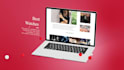 create a stylish laptop website promo video