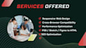 be front end designer and developer with html, css , website