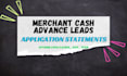 provide mca leads 2023 app statements