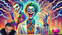 record crazy joker scientist voice over style