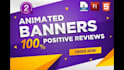 create animated gif, flash or HTML 5 banners for you