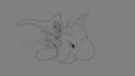 stylized or cartoon style