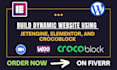 build dynamic website using jetengine, elementor, and crocoblock