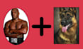 create custom royal owner and pet portrait from your photo