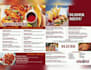 do restaurant menu, restaurant flyer, pizza menu, TV menu