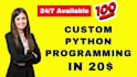 create a custom python program