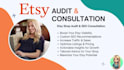 do etsy shop audit and SEO consultation
