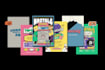design a cartoon retro themed flyer