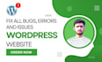 solve wordpress issues and fix errors professionally