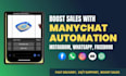 build whatsapp and instagram chatbot automation using manychat