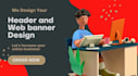 design a professional header and website banner