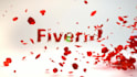 create an nature flower flying leaves intro
