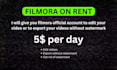 provide filmora 11 on rent to export your video