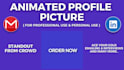do animated gmail profile pictures for corporate, individual