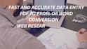 be your virtual assistant for data entry