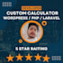 create dynamic forms, calculators , scripts php , wordpress