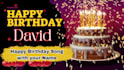 create a personalized happy birthday song with any name
