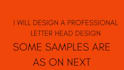 design a professional letterhead design