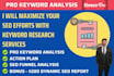 do SEO keyword research and competitor analysis for your niche