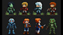 do 2d pixel art character sprite animation game assets