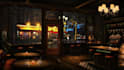 create cozy coffee shop ambience rain video with relaxing jazz music