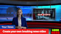 create a breaking news video with ai spokesperson in all languages